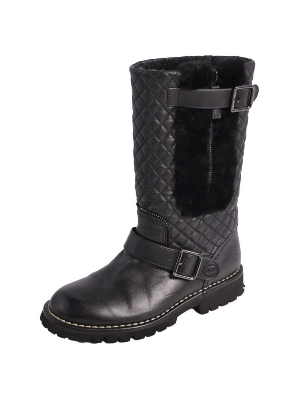 Chanel Boots Short Quilted Kokoma